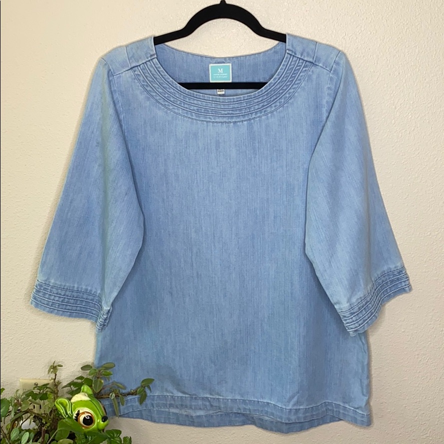 Martha Stewart Denim Top Size Small Martha Stewart Denim Top Size Small